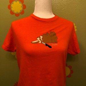 Paul Frank orange homeslice ladies tee vintage